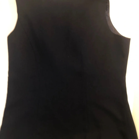 Nina Massini  12 Navy blue lined tank top zipper closure bottom of left side - Picture 6 of 6